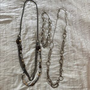 Bundle of 3 necklaces—2 long ones are Lia Sophia